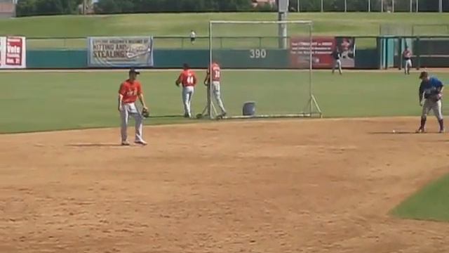 Pete Kozma Arizona Fall League Infield Practice 10/15/10 смотреть онлайн
