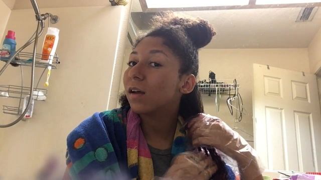 I DYED MY CURLY HAIR PURPLE!? | Colorista Hair Color, Semi-Permanent, Burgundy