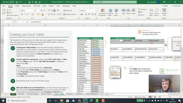 Module 1 - Clip 2 - Create Excel Tables смотреть онлайн