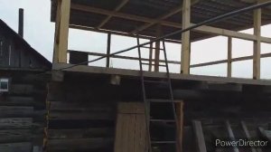 ОБЗОР ХОЗЯЙСТВА МОЕГО БРАТА // САРАЙ ИЗ ШПАЛЫ С СЕНОВАЛОМ