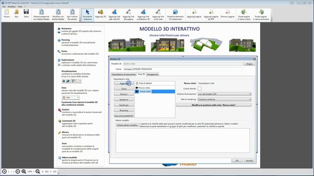 Tutorial 3D PDF Maker for AutoCAD ITA - 8. Aggiungere nuove viste 3D. смотреть онлайн