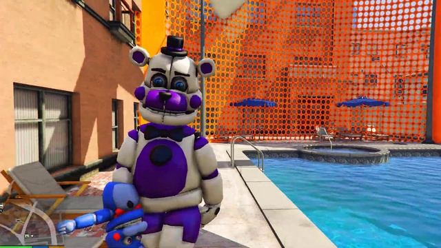 GTA 5 FNAF - HOW FREDDY AND ANIMATRONICS JUMPED FROM 100 000 meters смотреть онлайн