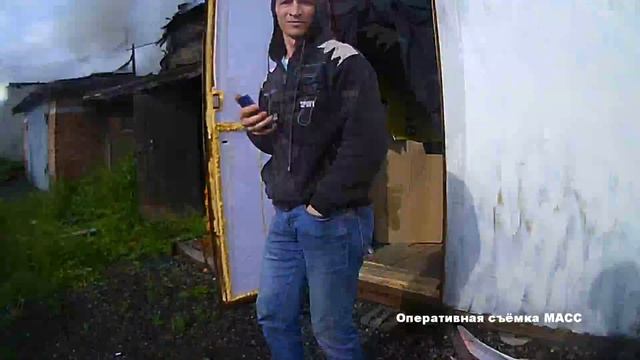 Работа спасателей МАСС на пожаре г.Новосибирск.
