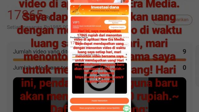 DAFTAR SEKARANG : https://www.eramediaid.com/#/register/3093683 смотреть онлайн