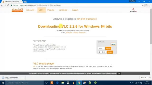 Download and Install Official VLC Media Player on Windows 10 | 64 - bit смотреть онлайн