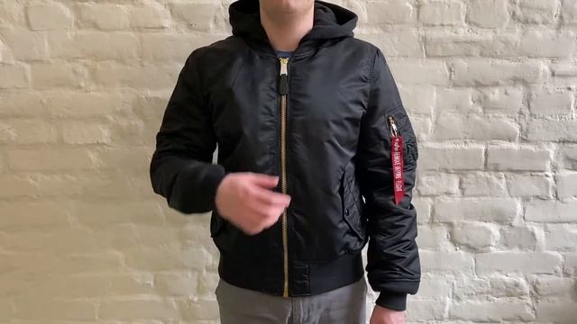 Бомбер Alpha Industries MA-1 Natus Black (Черный) смотреть онлайн