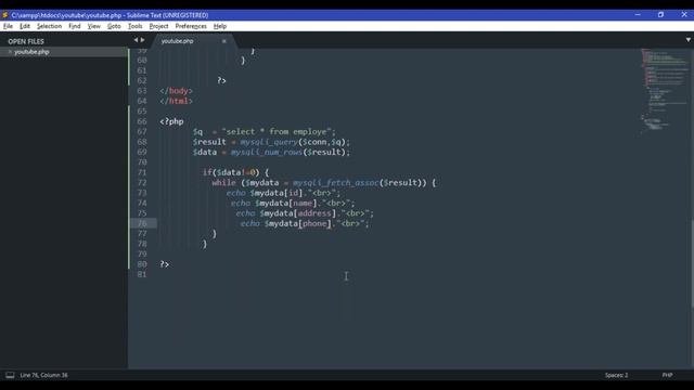 simple PHP curd operation using mysql ajax смотреть онлайн