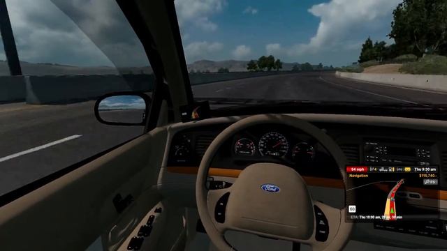 American Truck Sim Showcase - Test driving a Ford Crown Victoria смотреть онлайн