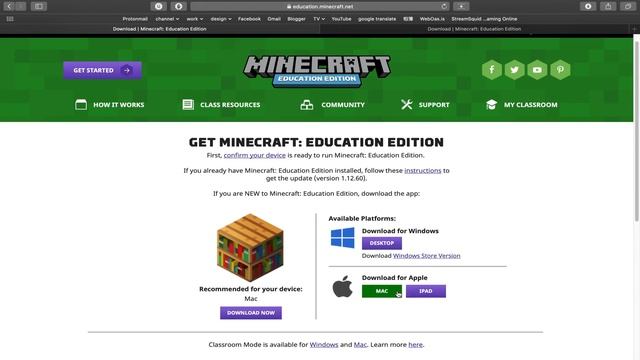 Installing Minecraft Education on Mac смотреть онлайн