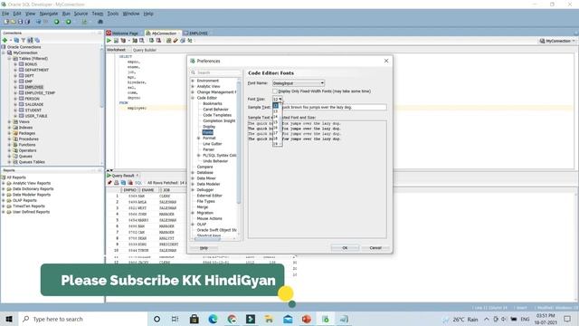 How to increase font size in Oracle SQL Developer? | SQL Developer Tutorial in Hindi смотреть онлайн