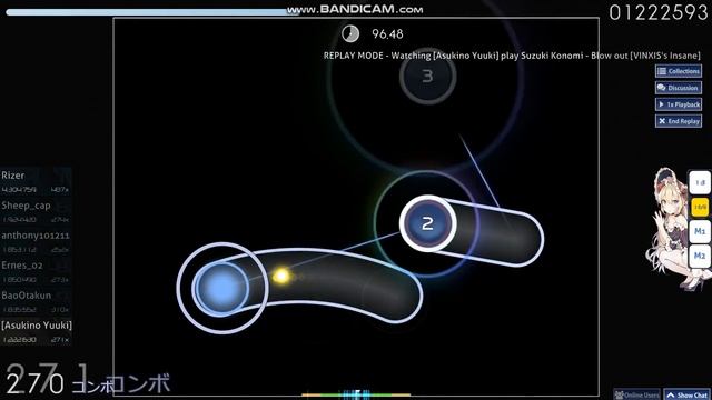 Osu! Suzuki Konomi Blow out VINXIS's Insane смотреть онлайн