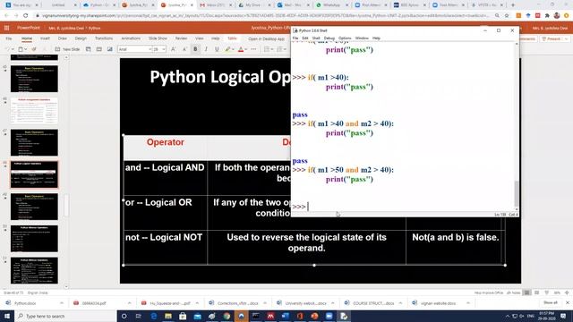 Boolean data type and Python Operators смотреть онлайн