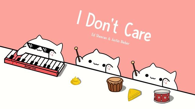 Bongo Cat - I Don't Care | Ed Sheeran & Justin Bieber смотреть онлайн