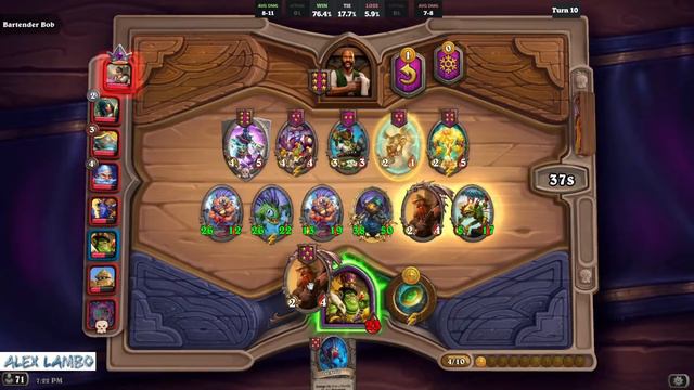 32 GOLD COINS + HAND FULL OF CARDS - Hearthstone Battlegrounds | Alex Lambo смотреть онлайн