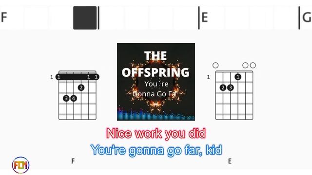THE OFFSPRING You´re Gonna Go Far - FCN Guitar Chords & Lyrics HD смотреть онлайн