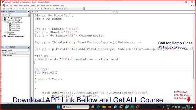 Pivot with VBA смотреть онлайн