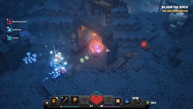 NEW ARTIFACTS! MINECRAFT DUNGEONS CREEPING WINTER EP2 (Gameplay) смотреть онлайн