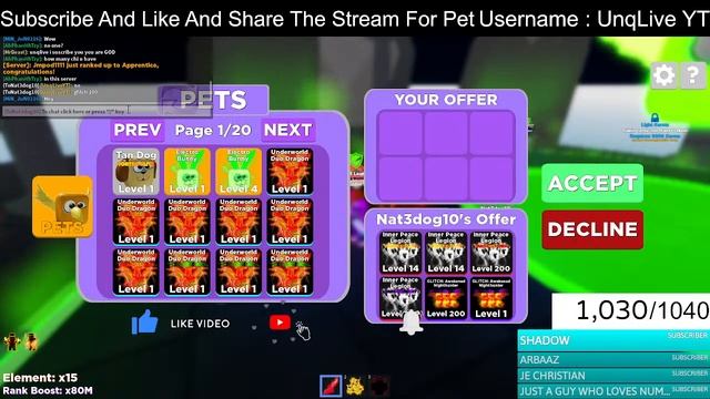 Roblox LIVE⚡ Ninja Legends ⚡Ninja Legends 2 ?Pet Simulator x ⚡| 1K Special Giveaway | смотреть онлайн