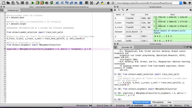 K VECINOS MÁS CERCANOS - PRÁCTICA | #41 Curso Machine Learning con Python смотреть онлайн