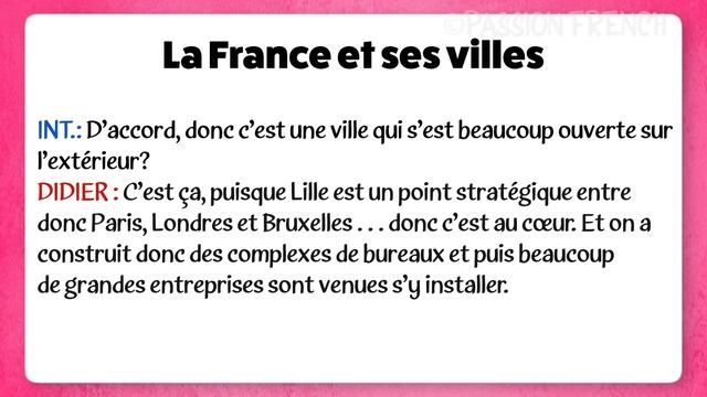 Real Life French Conversation Dialogue En Français - La France et ses villes смотреть онлайн