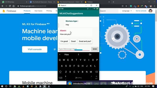 How to Create a Reply Predictive Chat App like Linkedin in Android | (Intro) | Firebase ML Kit смотреть онлайн