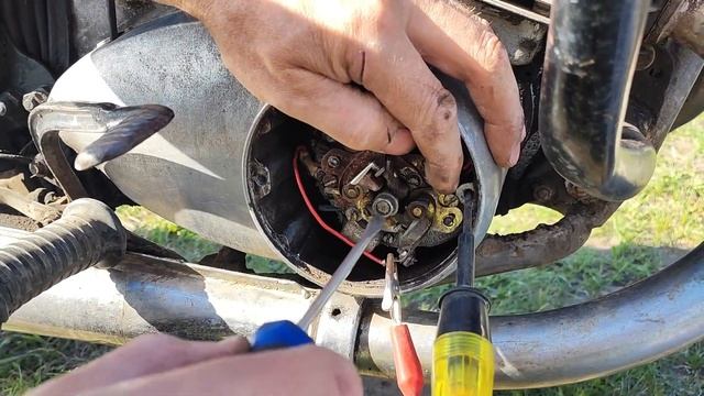 Как настроить зажигание - Мотоцикл Иж Юпитер 5 / Планета 5 / Ява (зазор, контакты, искра, поршень) смотреть онлайн