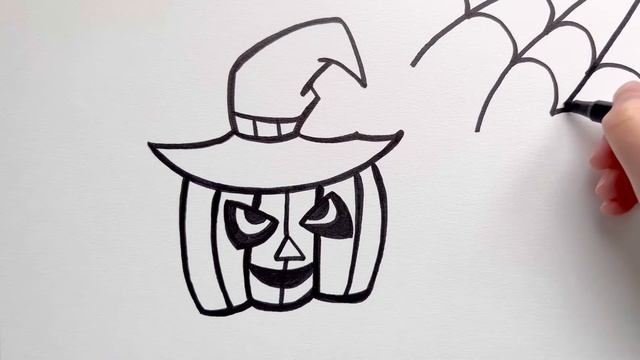 How to Draw Halloween Pumpkin | Drawing Lesson #halloween #howtodraw смотреть онлайн