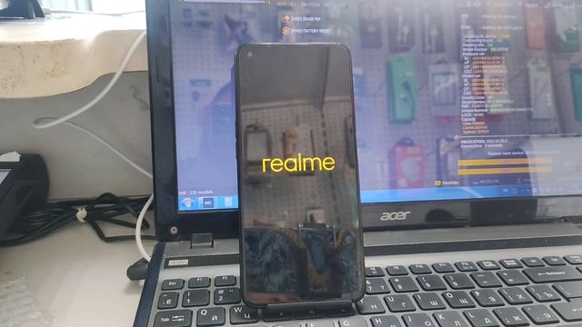 разблокировка телефона без комьютера Realme 9i Frp Rmx -3491