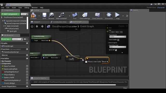 Unreal Engine 4: Part 4 - Linetrace / Interaction (Interface) смотреть онлайн