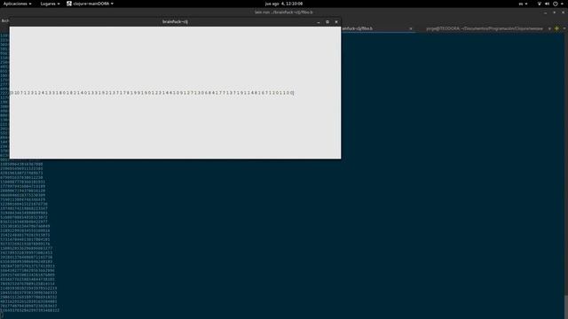 First GUI test - brainfuck-clj смотреть онлайн