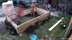 Бассейн своими руками из досок и пленки