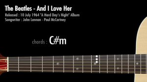 And I Love Her - The Beatles / Guitar Chords