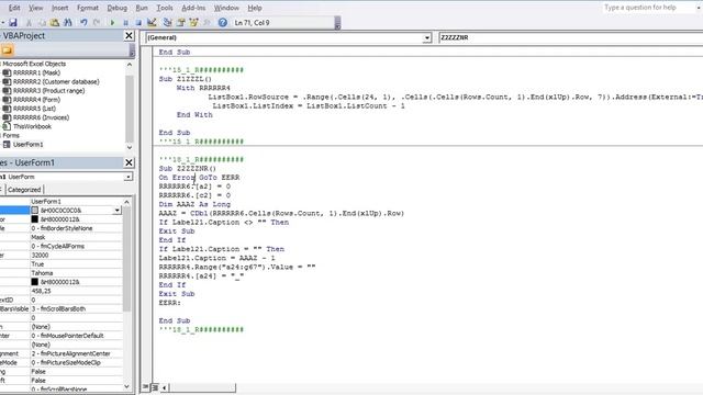 18_Create invoice program in Excel itself. Show the new invoice number. смотреть онлайн