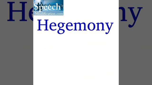 How to Pronounce Hegemony (2 Correct Ways) смотреть онлайн