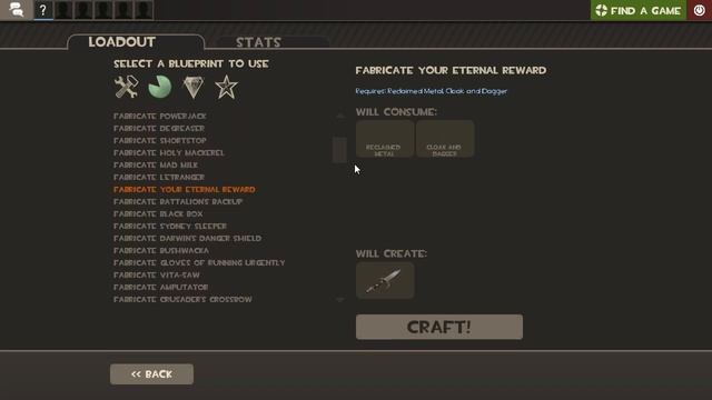 Crafting The Kunai TF2 смотреть онлайн