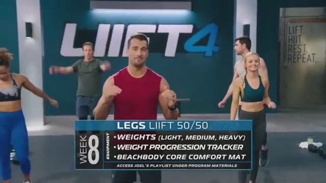 Liift4 - week 8 - 2 legs liift 50/50 смотреть онлайн