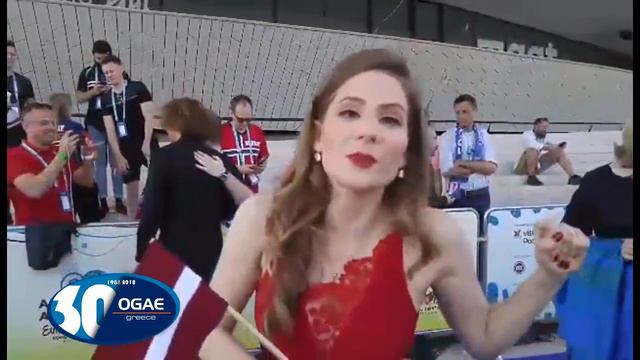 LATVIA - Laura Rizzotto - Blue Carpet - OGAE Greece смотреть онлайн