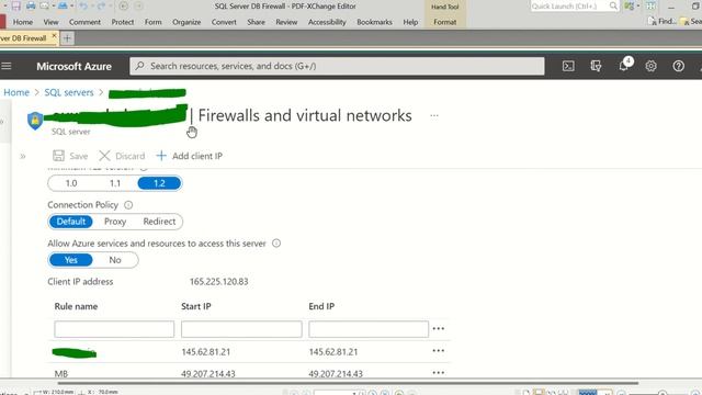 Connecting to Azure SQL Server by Adding Client IP Address Firewall Rule смотреть онлайн