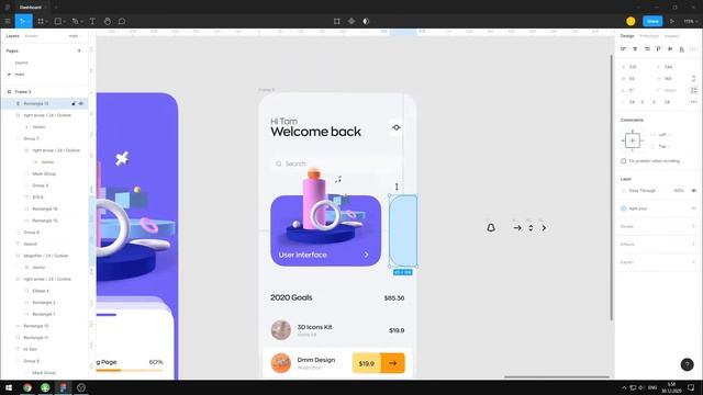 Dashboard UI Design in Figma | Web Design Speedart Tutorial смотреть онлайн