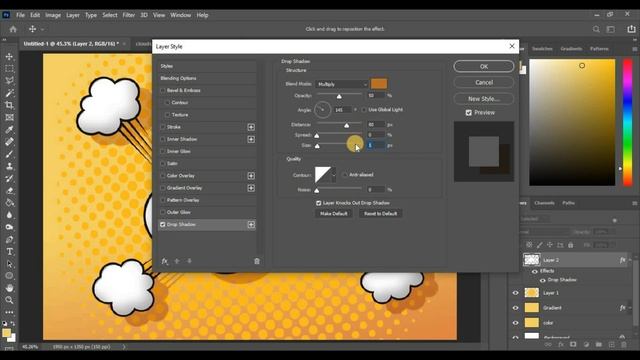 How to create comic book pop art text bubble effect in photoshop in cc 2022 |photoshop tutorial 202 смотреть онлайн