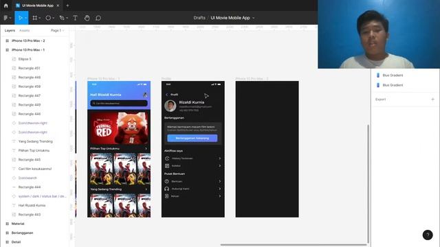 Cara Membuat Design UI Movie App di Figma - Part 4 смотреть онлайн