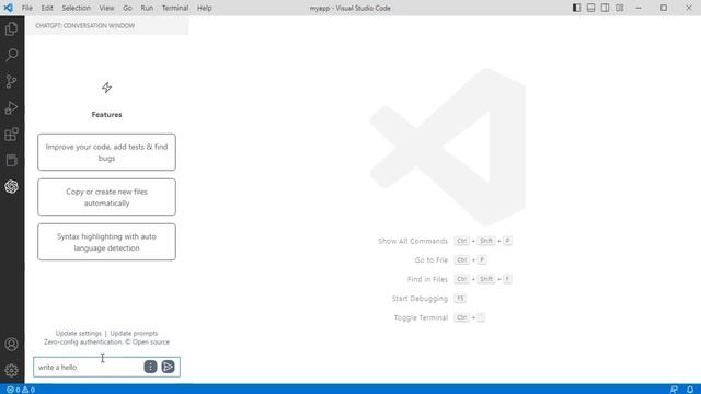 ChatGPT Visual Studio Code Integration смотреть онлайн