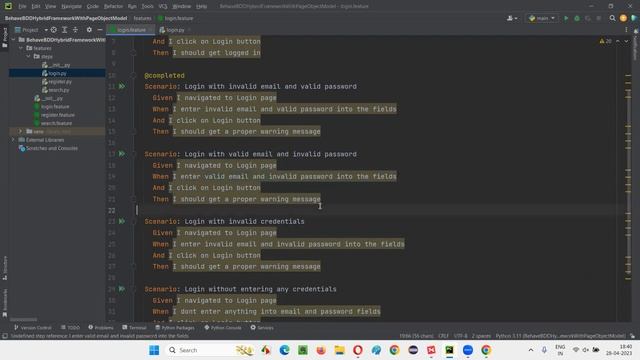 2. Behave BDD Selenium Python Hybrid Framework with Page Object Model (Part 2) смотреть онлайн