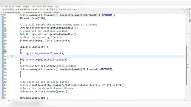 Window Handling In selenium with java |Flipkart website pop up Window Handling #Techiecoding смотреть онлайн