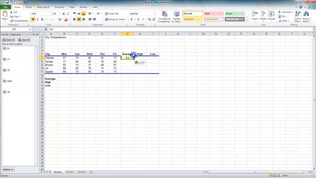 2.1 Clipboard Task Pane - MS Excel (Urdu) - MS Office 2010 Tutorials смотреть онлайн