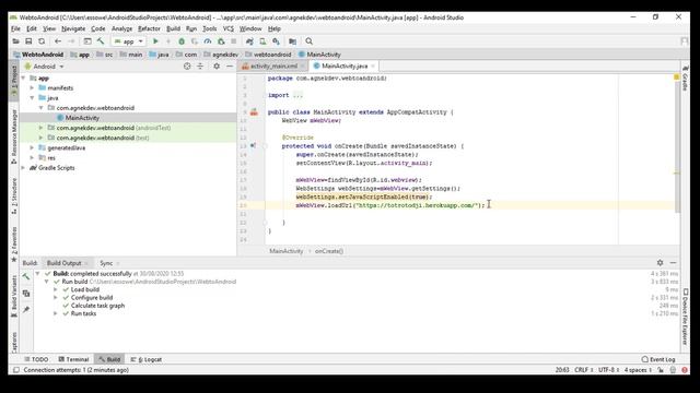 Convertir une application web ou un site web en une application mobile Android (moins de 15 minutes смотреть онлайн