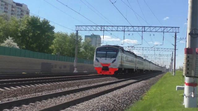 Электропоезд ЭД4М-0451 ЦППК сообщением Рязань-1 - Москва смотреть онлайн