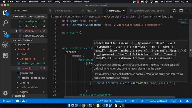 Fullstack with Prisma, Next.js and Docker 17- Add Users Component to Next.js смотреть онлайн
