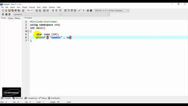 Writing Strings using printf and scanf Functions in C | C programming tutorial for beginners #7 смотреть онлайн
