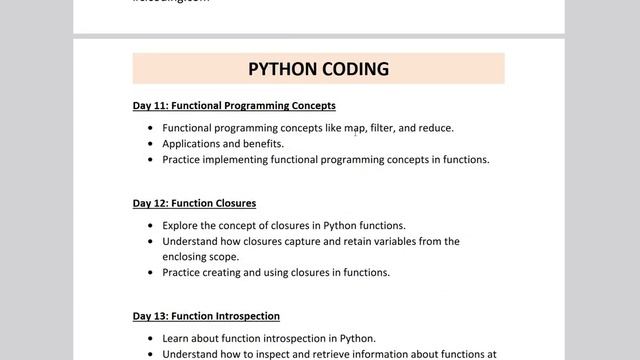 20 Days Python Functions Challenge | Syllabus Overview смотреть онлайн